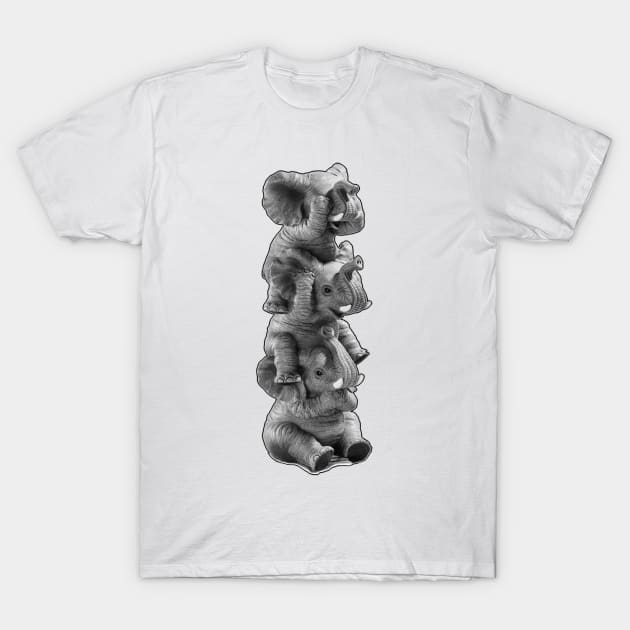 Do no evil Elephants T-Shirt by Lazrartist